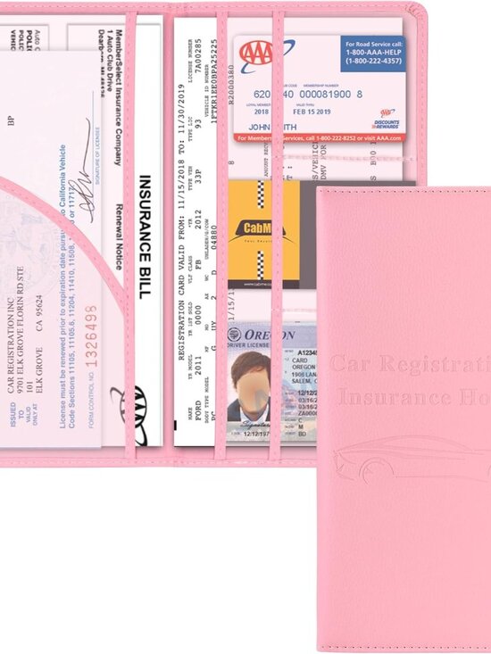 Accessories - Car Registration and Insurance Holder, Car Accessories Vehicle Glove Box Car Org